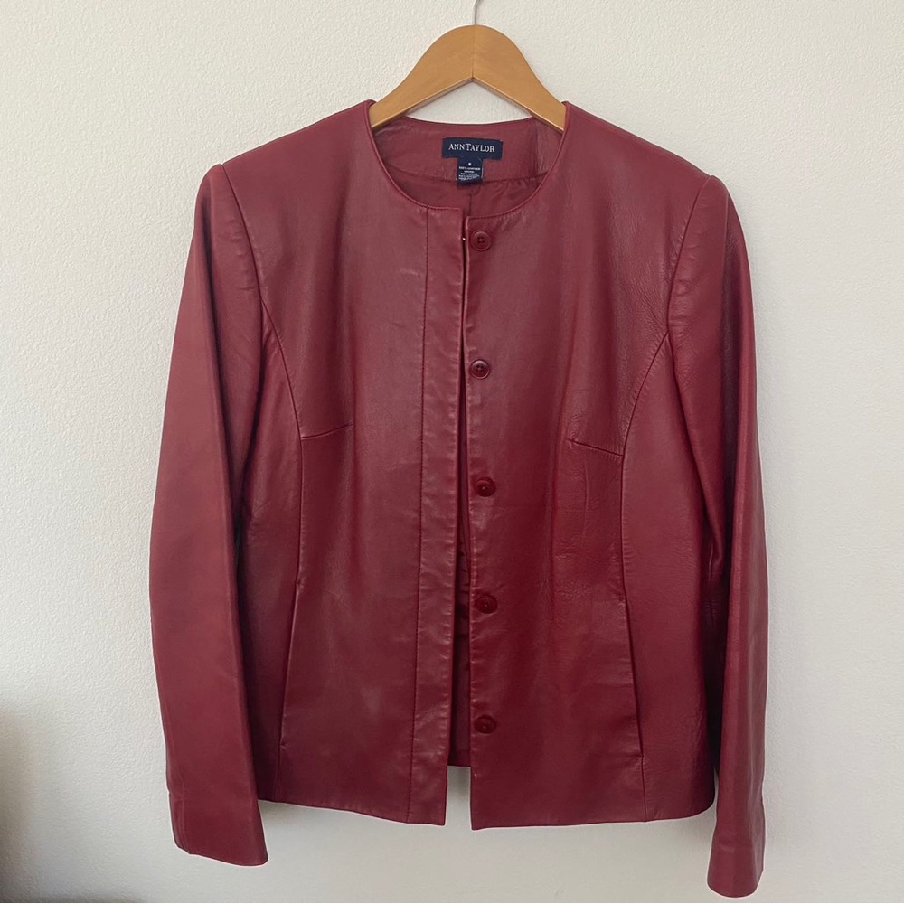 Ann Taylor 100% Leather jacket!